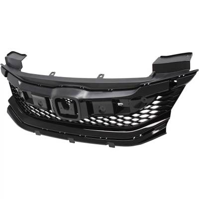 Rareelectrical - New Painted Black Grille Assembly Compatible With Honda Accord Ex 4 Cyl 2.4L Accord Ex-L 6 Cyl 3.5L - Image 3