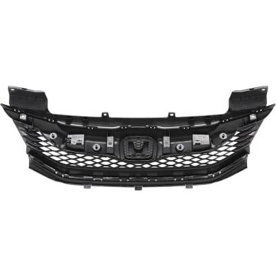 Rareelectrical - New Painted Black Grille Assembly Compatible With Honda Accord Ex 4 Cyl 2.4L Accord Ex-L 6 Cyl 3.5L - Image 5