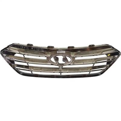 Rareelectrical - New Painted Gray Grille Assembly Compatible With Hyundai Santa Fe Sport 2.0T 4 Cyl 2.0L Santa Fe - Image 5
