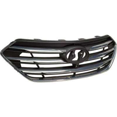 Rareelectrical - New Painted Gray Grille Assembly Compatible With Hyundai Santa Fe Sport Limited 4 Cyl 2.0L Santa Fe - Image 3
