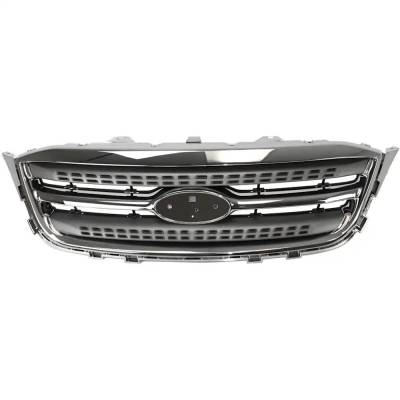 Rareelectrical - New Chrome Molding Grille Assembly Compatible With Ford Taurus Sel 6 Cyl 3.5L Taurus Limited 6 Cyl - Image 1