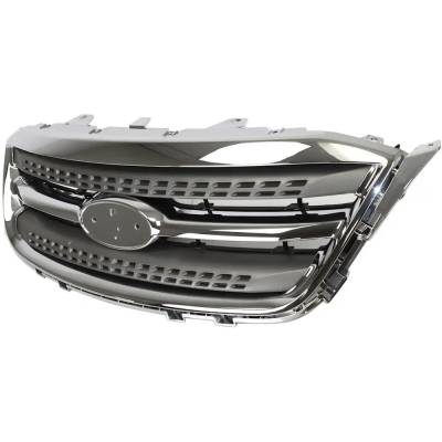 Rareelectrical - New Chrome Molding Grille Assembly Compatible With Ford Taurus Limited 6 Cyl 3.5L Taurus Sel 6 Cyl - Image 2