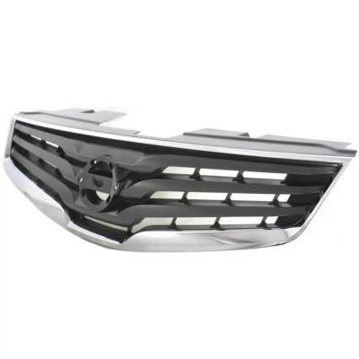 Rareelectrical - New Chrome Shell Grille Assembly Compatible With Nissan Sentra Se-R 4 Cyl 2.5L Sentra Base 4 Cyl - Image 2