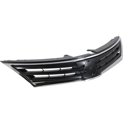 Rareelectrical - New Chrome Insert Grille Assembly Compatible With Nissan Versa 1.8 S 4 Cyl 1.8L Versa 1.8 Sl 4 Cyl - Image 3