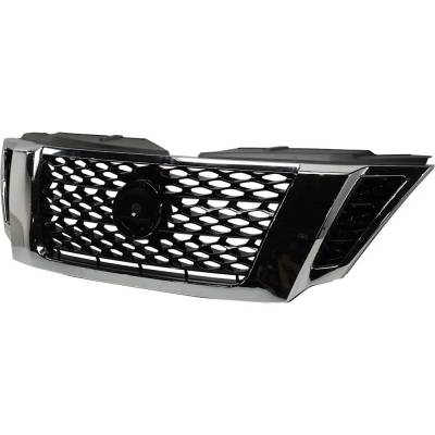 Rareelectrical - New Painted Black Grille Assembly Compatible With Nissan Armada Sv 8 Cyl 5.6L 2017-2020 By - Image 3