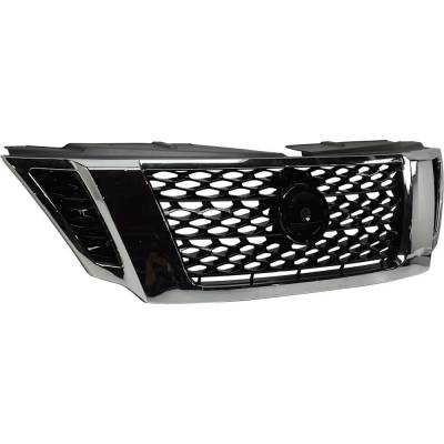 Rareelectrical - Painted Black Grille Assembly Compatible With Nissan Armada Sv 8 Cyl 5.6L 2017-2020 Ni1200286 - Image 2