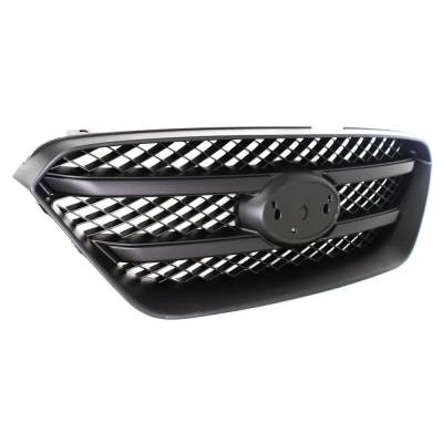 Rareelectrical - New Painted Black Grille Assembly Compatible With Kia Rondo Lx 6 Cyl 2.7L Rondo Ex Luxury 4 Cyl 2.4L - Image 3