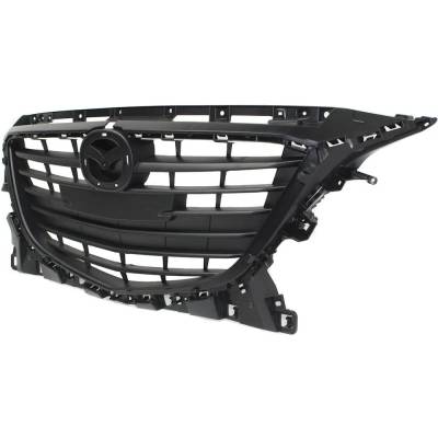 Rareelectrical - New Textured Black Grille Assembly Compatible With Mazda 3 G 4 Cyl 2.0L 3 I Sv 4 Cyl 2.0L 3 S - Image 2