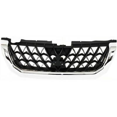 New Chrome Shell Grille Assembly Compatible With Mitsubishi Montero Sport Ls 6 Cyl 3.0L Montero