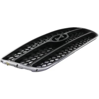 RAREELECTRICAL - New Chrome Shell Grille Assembly Compatible With Hyundai Santa Fe Gl 6 Cyl 2.7L Santa Fe Se 6 Cyl - Image 3