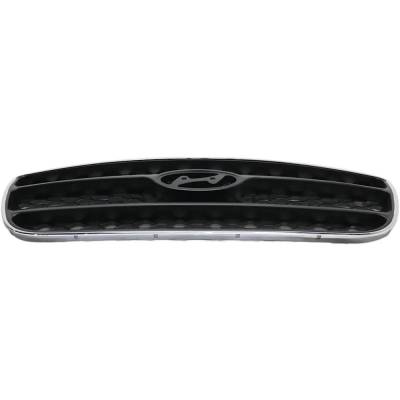 RAREELECTRICAL - New Chrome Shell Grille Assembly Compatible With Hyundai Santa Fe Gl 6 Cyl 2.7L Santa Fe Se 6 Cyl - Image 6