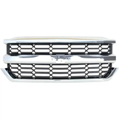 Rareelectrical - New Grille Assembly Compatible With Chevrolet Silverado 1500 Ld Lt 8 Cyl 5.3L Silverado 1500 Lt 6 - Image 2