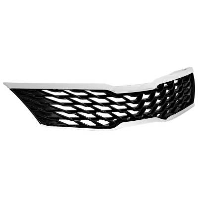 RAREELECTRICAL - New Chrome Insert Grille Assembly Compatible With Kia Optima Ex Premium 4 Cyl 1.6L Optima Sx 4 Cyl - Image 3