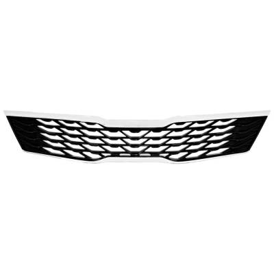 RAREELECTRICAL - New Chrome Insert Grille Assembly Compatible With Kia Optima Lx 4 Cyl 2.4L Optima S 4 Cyl 2.4L - Image 2