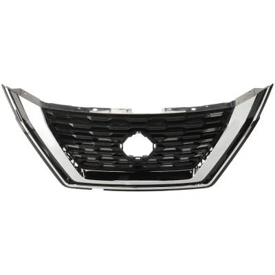 New Black Shell Grille Assembly Compatible With Nissan Rogue S 3 Cyl 1.5L Rogue Sl 3 Cyl 1.5L Rogue