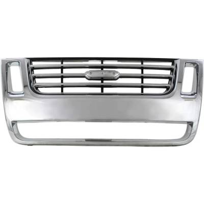 Rareelectrical - New Grille Assembly Compatible With Ford Explorer Sport Trac Xlt 6 Cyl 4.0L Explorer Sport Trac - Image 1