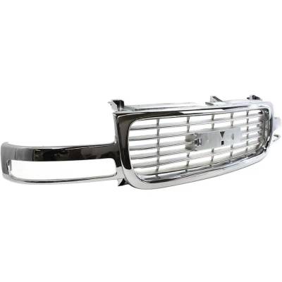 Rareelectrical - New Grille Assembly Compatible With Gmc Sierra 2500 Base 8 Cyl 6.0L Yukon Sl 8 Cyl 5.3L Sierra 1500 - Image 3