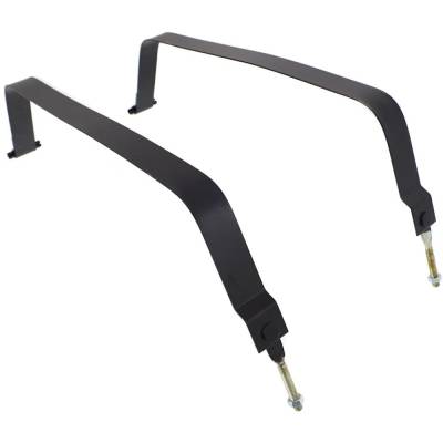 Rareelectrical - New Steel Fuel Tank Strap Compatible With Jeep Wrangler Se 6 Cyl 4.0L Wrangler Sahara 4 Cyl 2.5L - Image 2