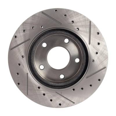 RAREELECTRICAL - New Cross-Drilled And Slotted Brake Disc Compatible With Nissan Sentra Fe+Sv 4 Cyl 1.8L Sentra Sr 4 - Image 4