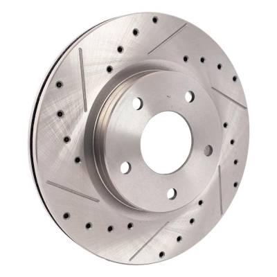 RAREELECTRICAL - New Cross-Drilled And Slotted Brake Disc Compatible With Nissan Sentra Sv 4 Cyl 1.8L Sentra S 4 Cyl - Image 2