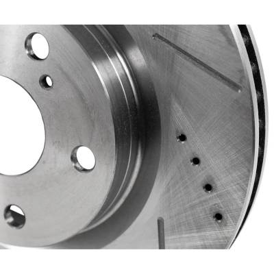 RAREELECTRICAL - New Cross-Drilled Brake Disc Compatible With Lexus Pontiac Scion Es300h Base 4 Cyl 2.5L Im Base 4 - Image 8