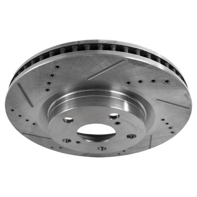 RAREELECTRICAL - New Cross-Drilled Brake Disc Compatible With Lexus Pontiac Scion Tc Base 4 Cyl 2.5L Im Base 4 Cyl - Image 6