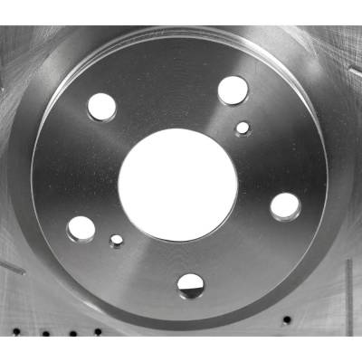 RAREELECTRICAL - New Cross-Drilled Brake Disc Compatible With Lexus Pontiac Scion Tc Base 4 Cyl 2.5L Im Base 4 Cyl - Image 7