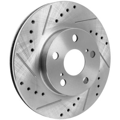 Rareelectrical - New Vented Brake Disc Compatible With Lexus Toyota Prius Plug-In Base 4 Cyl 1.8L Prius Base 4 Cyl - Image 2