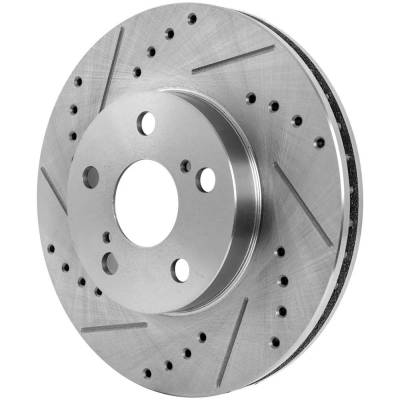 Rareelectrical - New Vented Brake Disc Compatible With Lexus Toyota Prius Plug-In Base 4 Cyl 1.8L Prius Base 4 Cyl - Image 3