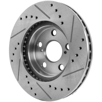 Rareelectrical - New Vented Brake Disc Compatible With Lexus Toyota Prius Plug-In Base 4 Cyl 1.8L Prius Base 4 Cyl - Image 6