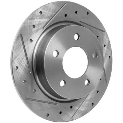 Rareelectrical - New Solid Brake Disc Compatible With Mazda 3 Gt 4 Cyl 2.3L 3 Sport Gs 4 Cyl 2.5L 3 S 4 Cyl 2.3L 3 - Image 2
