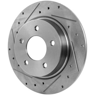 Rareelectrical - New Solid Brake Disc Compatible With Mazda 3 Gt 4 Cyl 2.3L 3 Sport Gs 4 Cyl 2.5L 3 S 4 Cyl 2.3L 3 - Image 3