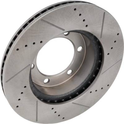 RAREELECTRICAL - New Cross-Drilled And Slotted Brake Disc Compatible With Toyota Tundra Limited 8 Cyl 4.7L Tundra Sr5 - Image 2