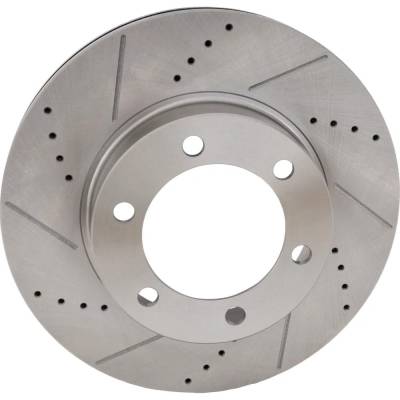 RAREELECTRICAL - New Cross-Drilled And Slotted Brake Disc Compatible With Toyota Tundra Limited 8 Cyl 4.7L Tundra Sr5 - Image 3