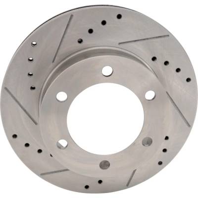 RAREELECTRICAL - New Cross-Drilled And Slotted Brake Disc Compatible With Toyota Tacoma Sr5 4 Cyl 2.7L Tacoma Base 6 - Image 3