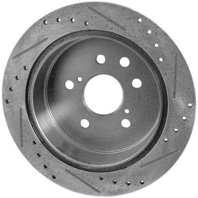Rareelectrical - Solid Brake Disc Compatible With Lexus Is250 Base 6 Cyl 2.5L Is250 F Sport 6 Cyl 2.5L 2006-2015 By - Image 2