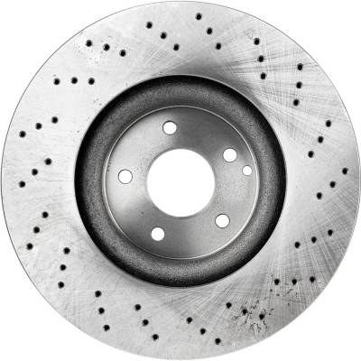 RAREELECTRICAL - New Cast Iron Brake Disc Compatible With Mercedes Benz Clk550 Base 8 Cyl 5.5L Slk55 Amg Base 8 Cyl - Image 5