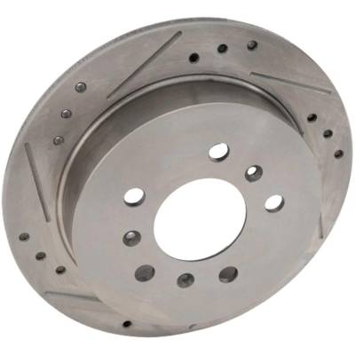 New Cross-Drilled Brake Disc Compatible With Buick Chevrolet Impala Ss 8 Cyl 5.3L Impala Ls 6 Cyl