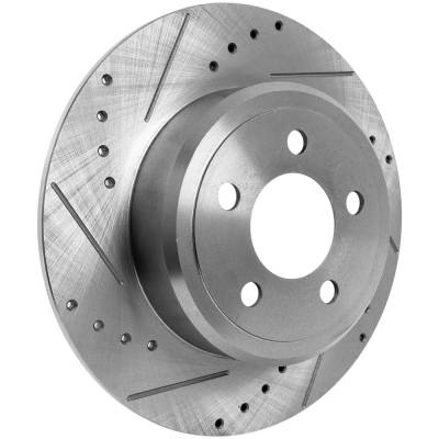 Rareelectrical - New Solid Brake Disc Compatible With Chrysler Dodge 300 C Luxury 6 Cyl 3.6L Challenger Se 6 Cyl 3.5L - Image 2