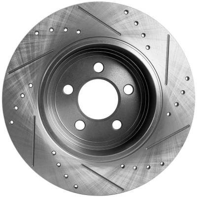 Rareelectrical - New Solid Brake Disc Compatible With Chrysler Dodge 300 C Luxury 6 Cyl 3.6L Challenger Se 6 Cyl 3.5L - Image 4