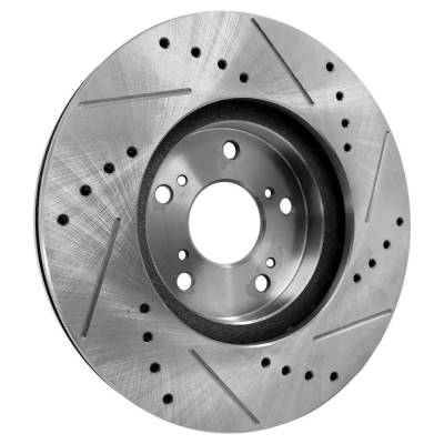 Rareelectrical - New Vented Brake Disc Compatible With Acura Honda Tsx V6 6 Cyl 3.5L Pilot Value Package 6 Cyl 3.5L - Image 4