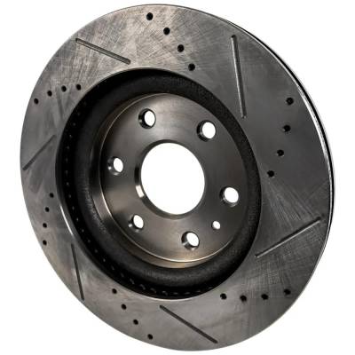 RAREELECTRICAL - New Cross-Drilled Brake Disc Compatible With Buick Chevrolet Gmc Traverse Ls 6 Cyl 3.6L Enclave - Image 2