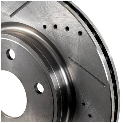 RAREELECTRICAL - New Cross-Drilled Brake Disc Compatible With Buick Chevrolet Gmc Traverse Ls 6 Cyl 3.6L Enclave - Image 4