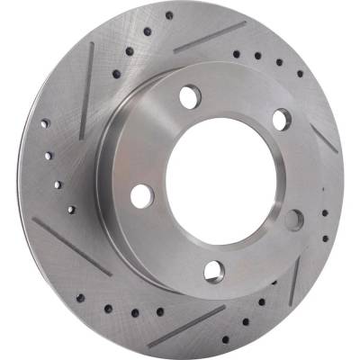 RAREELECTRICAL - New Cross-Drilled And Slotted Brake Disc Compatible With Ford Bronco Xl 8 Cyl 5.0L Bronco Xlt Sport - Image 2