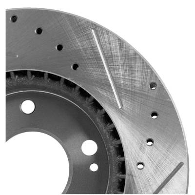 RAREELECTRICAL - New Cross-Drilled And Slotted Brake Disc Compatible With Hyundai Elantra Gl 4 Cyl 2.0L Elantra Se 4 - Image 7