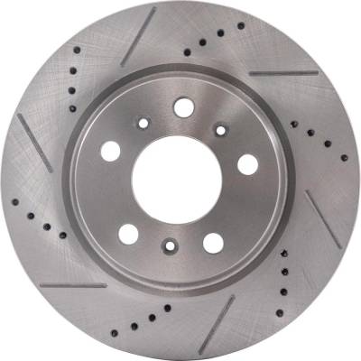 New Cross-Drilled Brake Disc Compatible With Buick Chevrolet Pontiac Lacrosse Cxl 6 Cyl 3.8L Grand