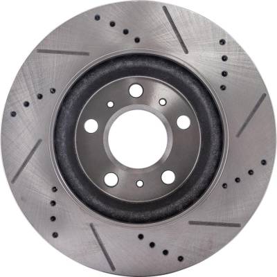 RAREELECTRICAL - New Cross-Drilled Brake Disc Compatible With Buick Chevrolet Pontiac Lacrosse Cxl 6 Cyl 3.8L Grand - Image 4