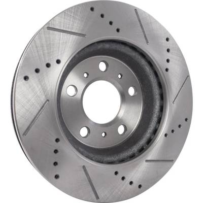 RAREELECTRICAL - New Cross-Drilled Brake Disc Compatible With Buick Chevrolet Pontiac Lacrosse Cx 6 Cyl 3.8L Grand - Image 5