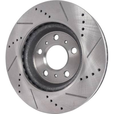RAREELECTRICAL - New Cross-Drilled Brake Disc Compatible With Buick Chevrolet Pontiac Lacrosse Cx 6 Cyl 3.8L Grand - Image 6