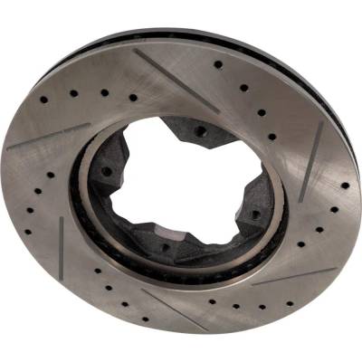 RAREELECTRICAL - New Cross-Drilled And Slotted Brake Disc Compatible With Acura Honda Accord Value Package 4 Cyl 2.2L - Image 2